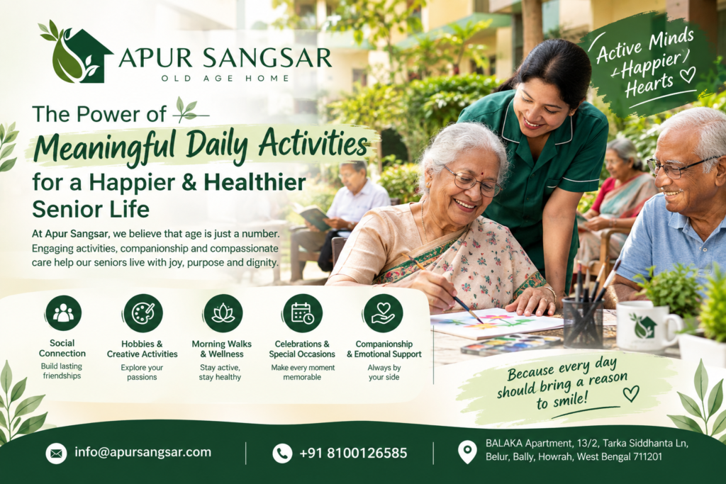 Best Old Age Home in Howrah – Apur Sangsar senior living and elderly care